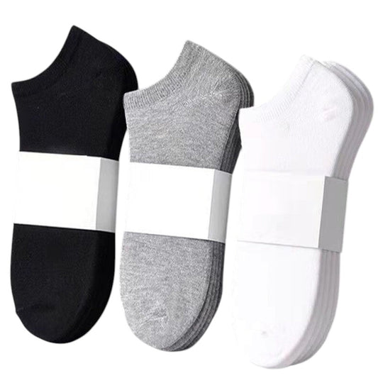 Zaventral 10 Pairs Women's Athletic Ankle Socks - Breathable Black & White Low Cut Sport Socks