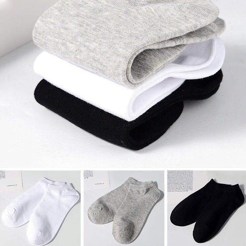 Zaventral 10 Pairs Women's Athletic Ankle Socks - Breathable Black & White Low Cut Sport Socks
