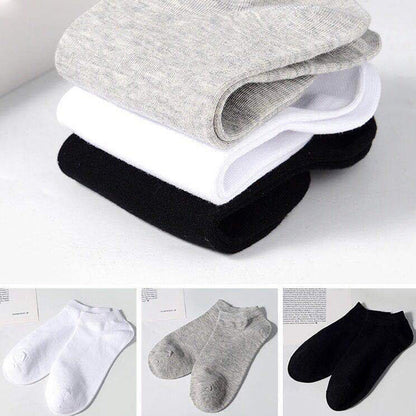 Zaventral 10 Pairs Women's Athletic Ankle Socks - Breathable Black & White Low Cut Sport Socks
