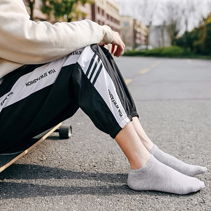 Zaventral 10 Pairs Women's Athletic Ankle Socks - Breathable Black & White Low Cut Sport Socks
