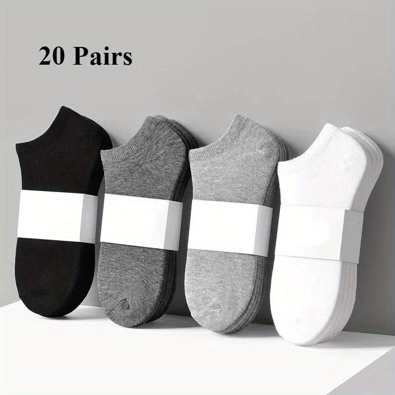 Zaventral 10 Pairs Women's Athletic Ankle Socks - Breathable Black & White Low Cut Sport Socks