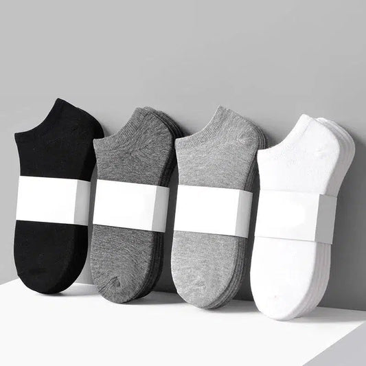 Zaventral 10 Pairs Women's Athletic Ankle Socks - Breathable Black & White Low Cut Sport Socks